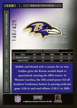 2004 Playoff Honors #158 Brian Gaither Back