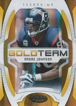 2009 Donruss Certified - Gold Team Mirror #7 Andre Johnson Front