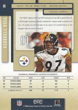 2004 Playoff Prestige #118 Kendrell Bell Back