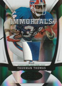 2009 Donruss Certified - Mirror Emerald Signatures #219 Thurman Thomas Front