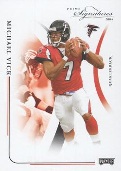 2004 Playoff Prime Signatures #4 Michael Vick Front