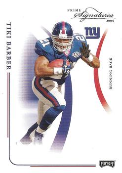 2004 Playoff Prime Signatures #65 Tiki Barber Front