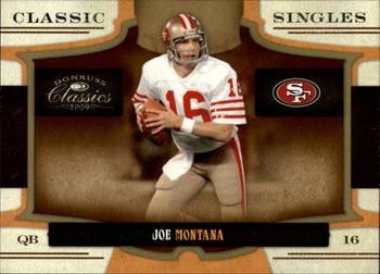 2009 Donruss Classics - Classic Singles Gold #15 Joe Montana Front