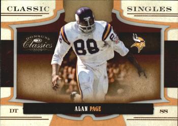 2009 Donruss Classics - Classic Singles Silver #1 Alan Page Front