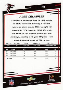 2004 Score #14 Alge Crumpler Back