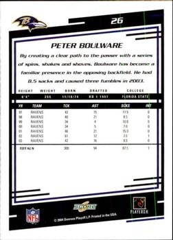 2004 Score #26 Peter Boulware Back