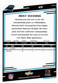 2004 Score #49 Ricky Manning Back