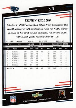 2004 Score #53 Corey Dillon Back