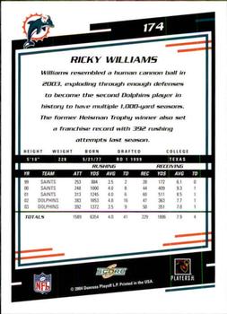 2004 Score #174 Ricky Williams Back