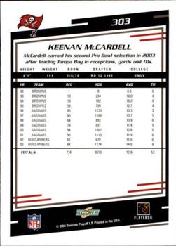2004 Score #303 Keenan McCardell Back