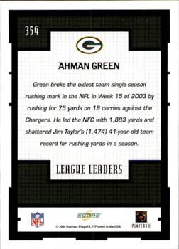 2004 Score #354 Ahman Green Back