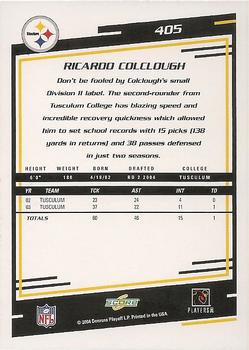 2004 Score #405 Ricardo Colclough Back