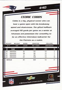 2004 Score #440 Cedric Cobbs Back