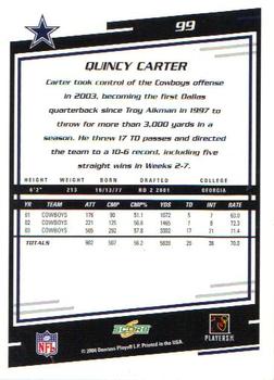 2004 Score #99 Quincy Carter Back
