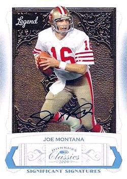 2009 Donruss Classics - Significant Signatures Platinum #128 Joe Montana Front