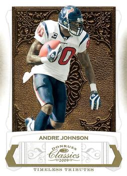2009 Donruss Classics - Timeless Tributes Gold #39 Andre Johnson Front