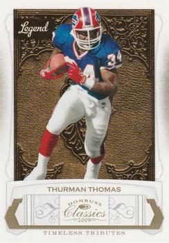 2009 Donruss Classics - Timeless Tributes Gold #143 Thurman Thomas Front