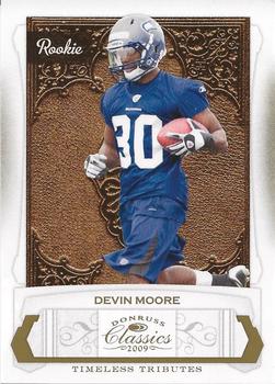2009 Donruss Classics - Timeless Tributes Gold #183 Devin Moore Front