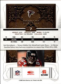 2009 Donruss Classics - Timeless Tributes Silver #7 Roddy White Back
