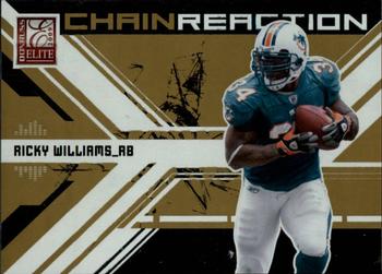 2009 Donruss Elite - Chain Reaction Gold #4 Ricky Williams Front