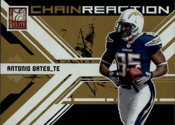 2009 Donruss Elite - Chain Reaction Gold #21 Antonio Gates Front