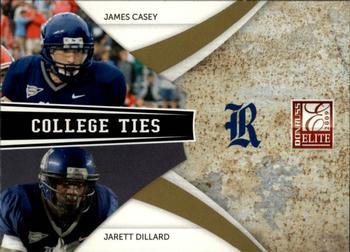 2009 Donruss Elite - College Ties Combos Gold #13 James Casey / Jarett Dillard Front