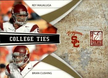 2009 Donruss Elite - College Ties Combos Gold #18 Rey Maualuga / Brian Cushing Front