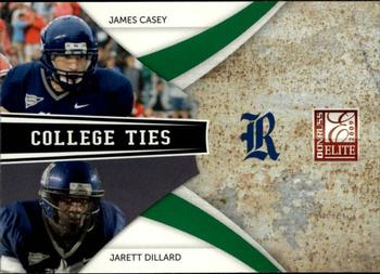 2009 Donruss Elite - College Ties Combos Green #13 James Casey / Jarett Dillard Front