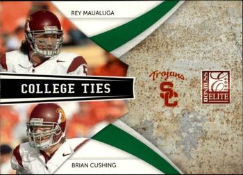 2009 Donruss Elite - College Ties Combos Green #18 Rey Maualuga / Brian Cushing Front