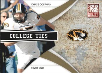 2009 Donruss Elite - College Ties Gold #3 Chase Coffman Front