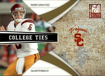 2009 Donruss Elite - College Ties Gold #16 Mark Sanchez Front