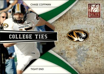 2009 Donruss Elite - College Ties Green #3 Chase Coffman Front
