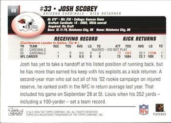2004 Topps #88 Josh Scobey Back