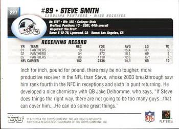 2004 Topps #227 Steve Smith Back
