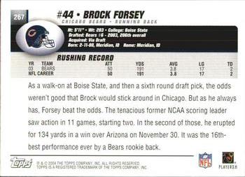 2004 Topps #267 Brock Forsey Back
