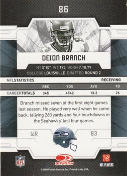 2009 Donruss Elite - Retail #86 Deion Branch Back