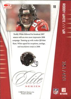 2009 Donruss Elite - Series Green #18 Roddy White Back