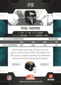 2009 Donruss Elite - Status Gold #170 Mike Thomas Back