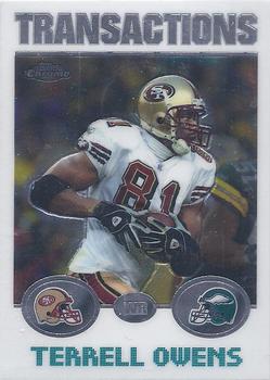2004 Topps Chrome #25 Terrell Owens Front