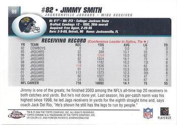 2004 Topps Chrome #99 Jimmy Smith Back