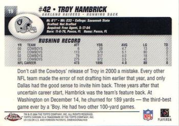 2004 Topps Chrome #19 Troy Hambrick Back
