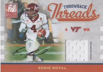 2009 Donruss Elite - Throwback Threads Autographs #27 Eddie Royal Front