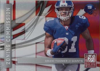 2009 Donruss Elite - Zoning Commission Red #12 Amani Toomer Front