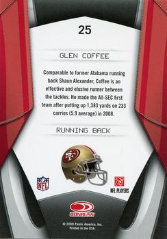 2009 Donruss Gridiron Gear - Next Generation #25 Glen Coffee Back