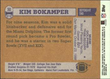 2004 Topps All-Time Fan Favorites #50 Kim Bokamper Back
