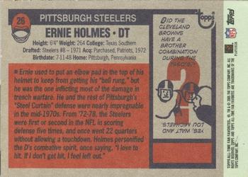 2004 Topps All-Time Fan Favorites #26 Ernie Holmes Back