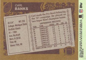 2004 Topps All-Time Fan Favorites #7 Carl Banks Back