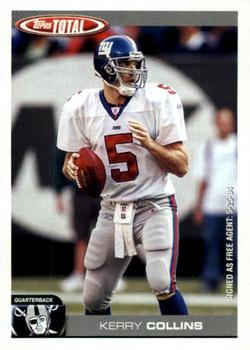 2004 Topps Total #4 Kerry Collins Front