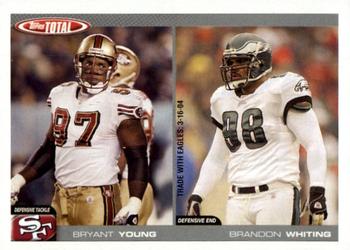 2004 Topps Total #246 Bryant Young / Brandon Whiting Front