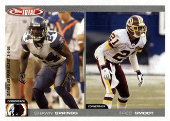 2004 Topps Total #275 Shawn Springs / Fred Smoot Front